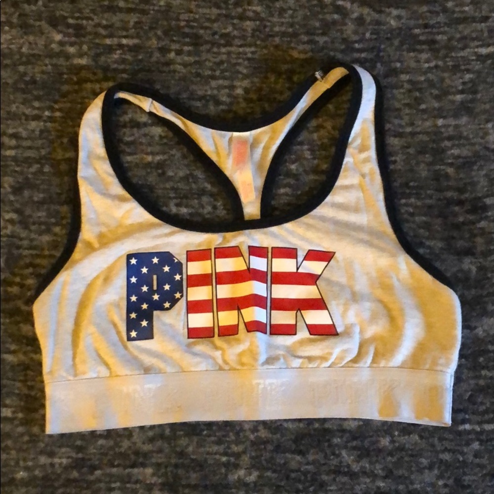 Pink sport bra